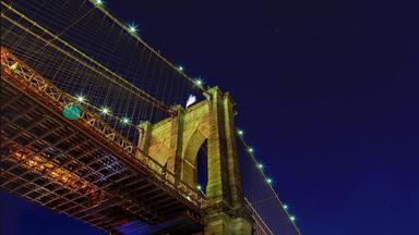 纽约城市美丽的色彩斑斓的假期烟花布鲁克林桥曼联州美<strong>国庆</strong>祝独立一天纽约